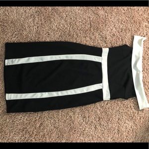 Fashion Nova black/white dress